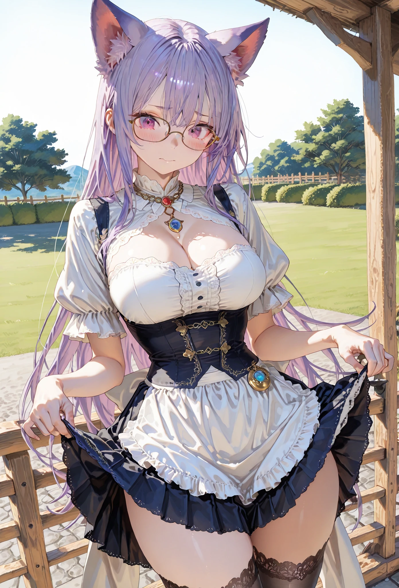 Anime girl with glasses sitting at a table with a cup of coffee, seductora chica de anime, Marin Kitagawa Fanart, Lindo anime waifu en un bonito vestido, Obras de arte al estilo de Guweiz, Anime CG soft art, [ Arte digital 4K ]!!, Guweiz, guweiz en pixiv artstation, Arte detallado del anime digital, cabello azul, ojos rosados