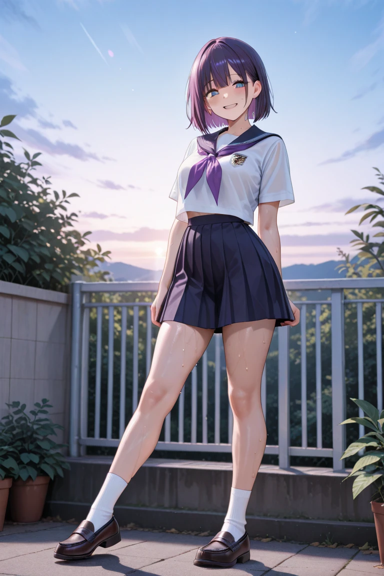 Haruna Sairenji、To Love-Ru、Blue Hair、Bobcut、Hairpins x 2、Show your forehead、high school girl、Gym suit、Bloomers、Wet and see-through、Bondage、Tied up、first round、Embarrassing、blush、(((SFW、sound、Highest quality、first-clasasterpiece、Normal body、8k、Detailed face、Ultra-precision、Normal hand、Normal finger、5Finger、Highest)))、Full body view、School、Behind the gym、rain、Outdoor