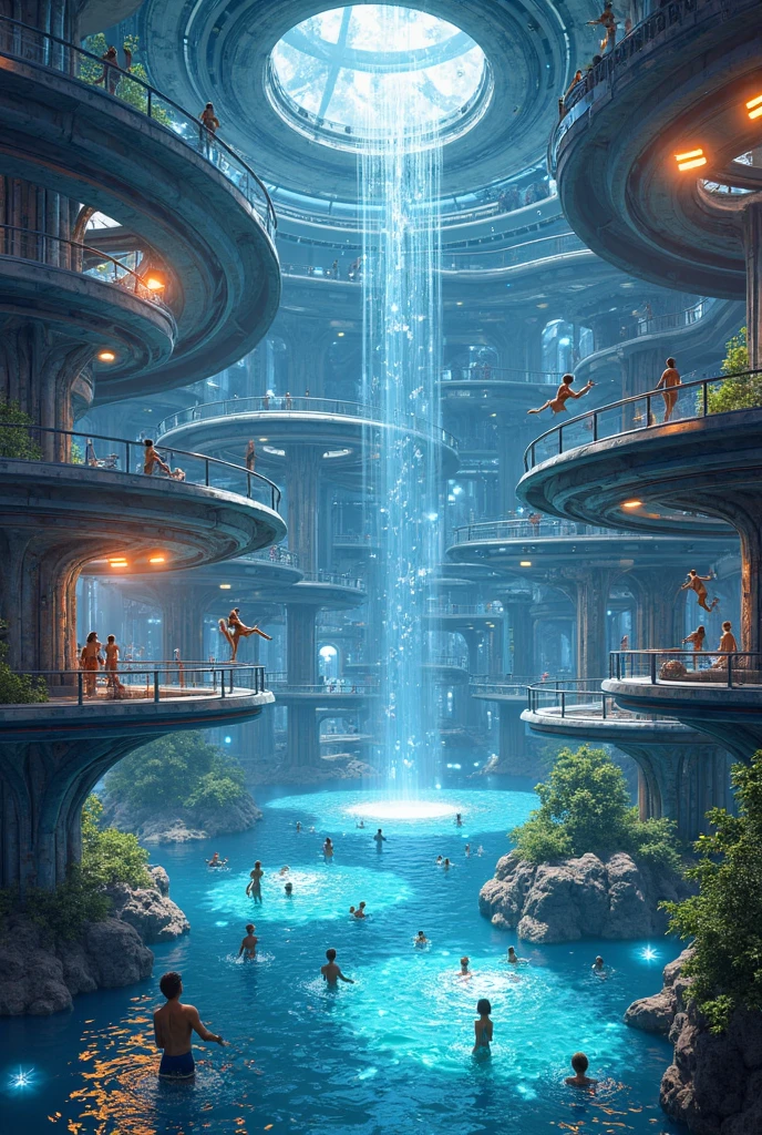 <lora:Magical_Parchment_v2.safetensors:0.8> map, 3D holographic futuristic waterpark (cyberpunk themed) existing in cyberspace constructed of the building blocks of technical imagination surrounded waves of living electrical energy, map imbue with AI magic, map looks to be floating off the paper, sitting on a programmer's desk, magical elemental holographic ink, high quality, imagination, 64k, fantasy science fiction art, <lora:add-detail-xl.safetensors:0.8> , focus of depth scene, ((map imbued with <lora:CyberspaceSDXL-V2.safetensors:0.8> cyberspace elements)), detailed face, detailed body, perfect body, perfect face