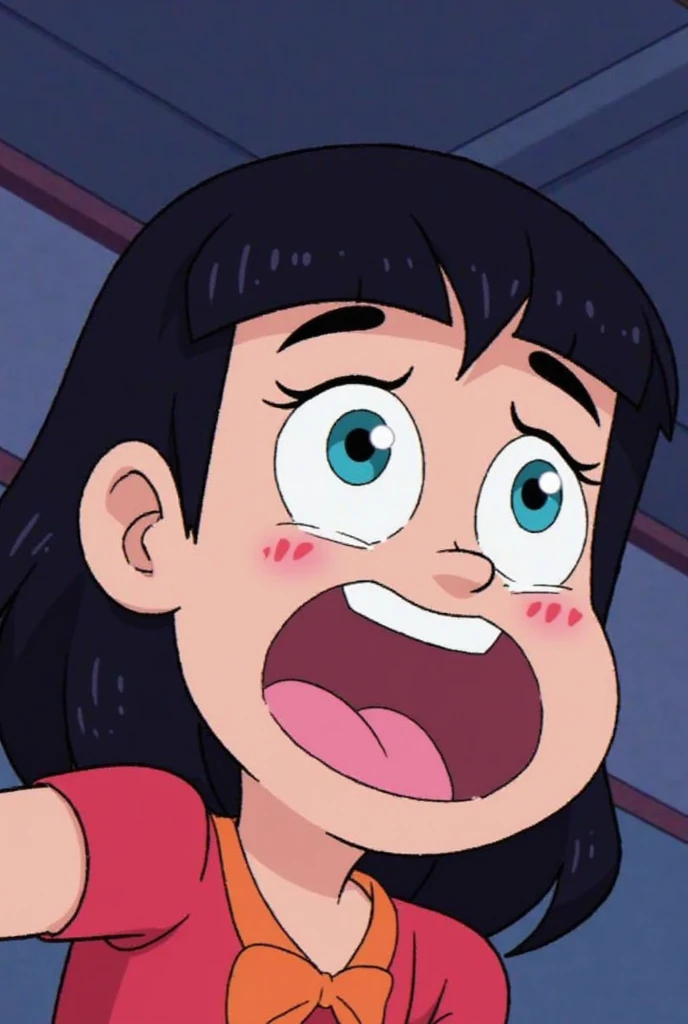 (1girl, solo, alone), ((score_9,score_8_up,score_7_up,score_6_up,blurry,blurry background,source_cartoon)),
((1girl,trixiet,solo,black hair,long hair,blue eyes,hairband,white skirt,makeup,eyeshadow)),
((boots,sweater,turtleneck,,posing,volumetric light,indoors,living room,cowboy shot, dutch angle)), ((UPSKIRT)), ((Skirt flipping)),
WHITE stockings, ((Squatting)), ((kneeling on floor)),
solo, alone, ((lesbian)), ((only girls)), ((sticking hand down her panties)),
((From Above)), ((POV top view)), ((Directly above angle:1.5)), ((Point slightly upwards)),
(((head tilted completely BACK))), (((black pupils))), (((eyes looking at the ground))), (((looking at the ground))),
((cleavage)), ((open mouth)), ((mouth wide Open)), ((perfect teeth)), ((tongue)), (((out of breath))),
(((Close-up of face:1.7))), (((face focus))), (((Bring your face closer:1.4))),
((CRYING expression)), (awaitingtongue:1.3),