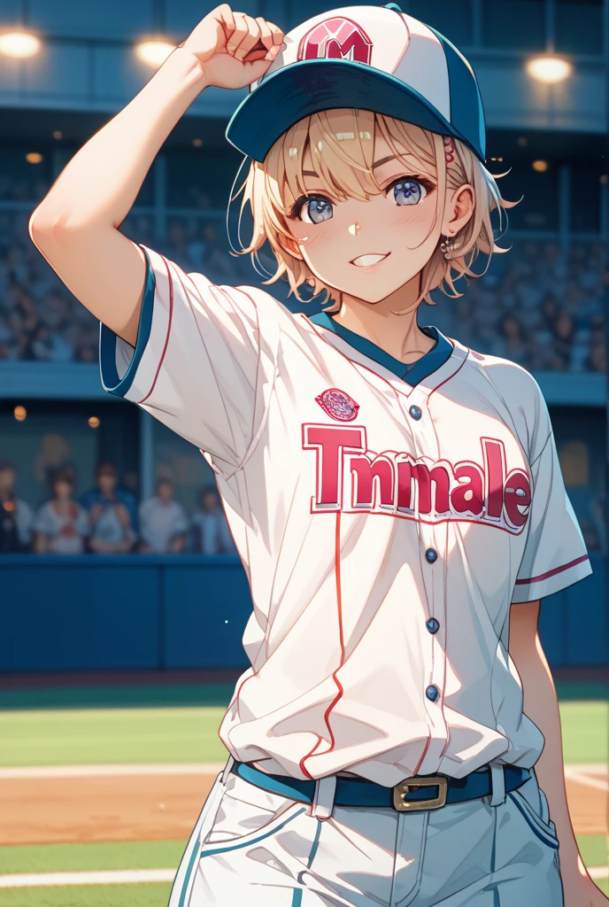 Browsing Caution,(Petite),(Cute man's daughter),((Groin bulge)),Baseball Manager,blonde low twintails,See-through