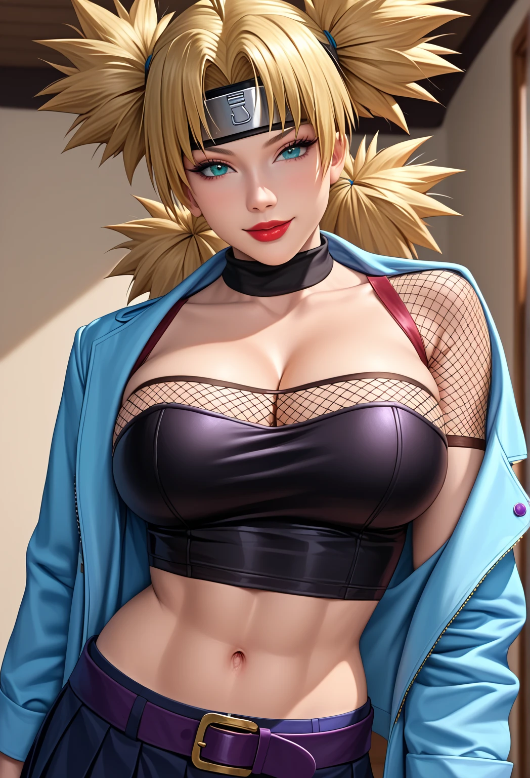 (masterpiece, highest quality, best quality, official art, beautiful and aesthetic: 1.2), (1girl), extremely detailed, (fractal art: 1.3), colorful, highest detailed, perfect face, upper body, HDR, ), vivid visual effects, (dynamic stripes, luminous traces: 1.2), long blonde hair, hellsing, integra, breast focus, breasts, large breasts, bare breasts, naked, nude, boob window, sexy, wide hips, thicc figure, Detailed blue eyes, Detailed face, Detailed eyes, BLACKED, BLACKED UNDERWEAR, BLACKED PORNO