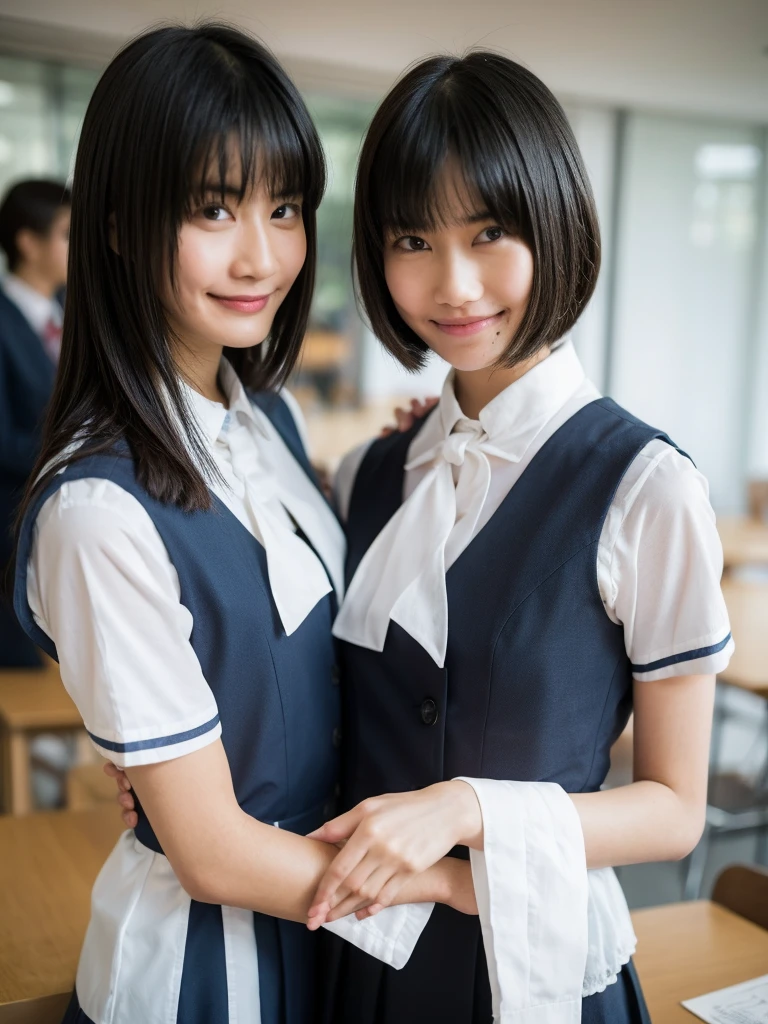The girl smiled。youthfulness