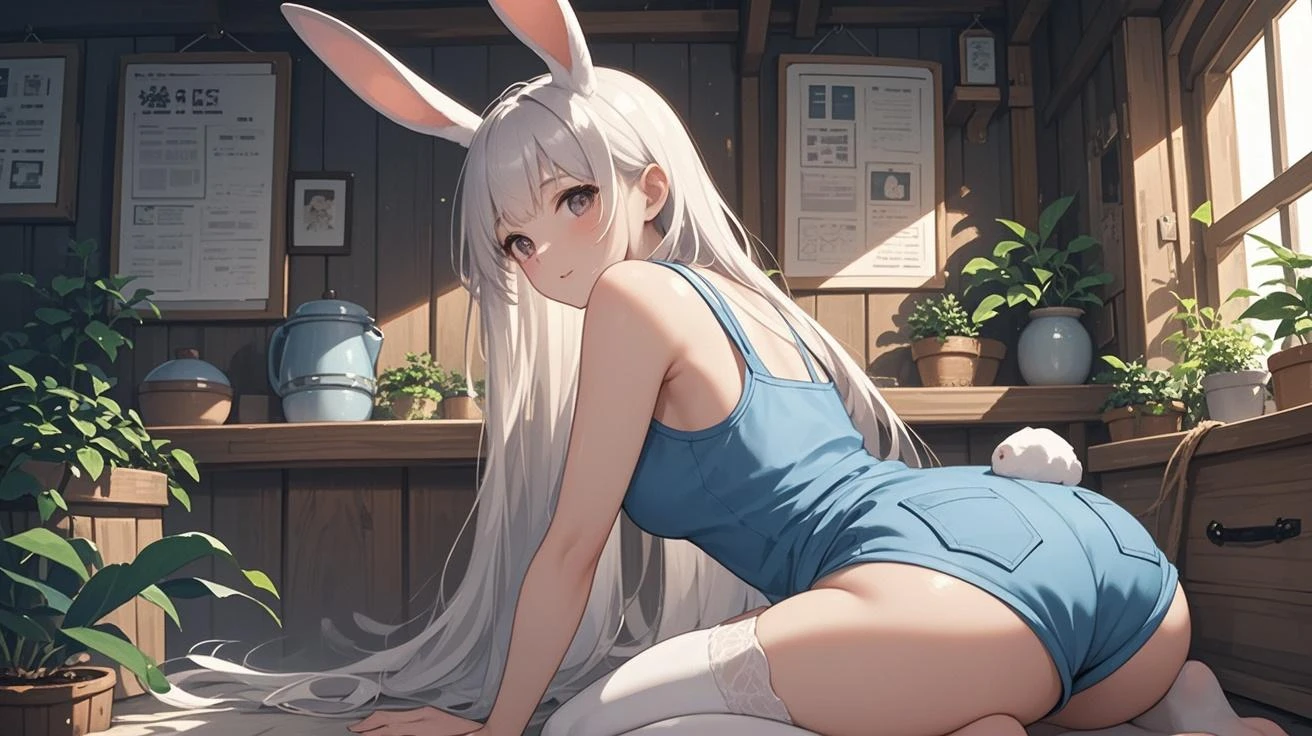 Bigchest,Raised sexy,Lying in bed,HD wallpaper sprite,Green grass,cleavage(1/2),wallpaper hd,anime big breast,A MILF,Shy,sobu,Bunny Girl Senpai
