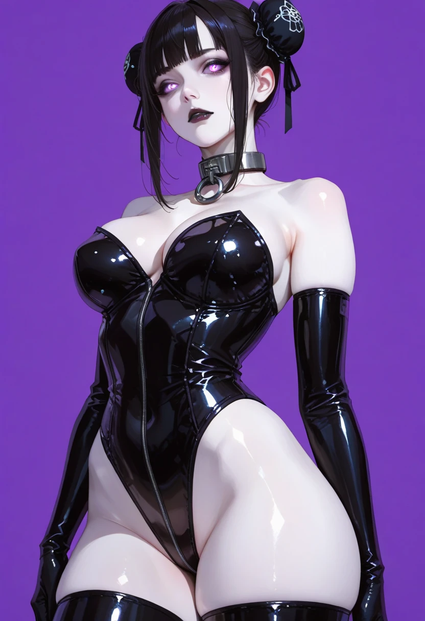 score_9_up, score_8_up, score_7_up, Starfire, starfire from teen titans, teen titans2003 style, with big breast, lean body, wearing strapless mini bodycon dress, squatting down, legs spread wide apart, panty visible, looking at viewer, shy, embarrassed, seductive_pose