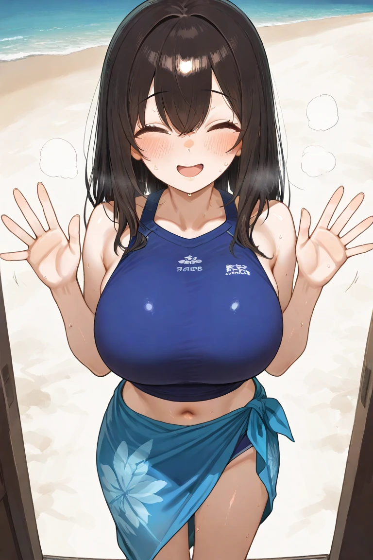 nsfw,Highest quality、In 8K、masterpiece、Hmph、超A high resolution、RAW Photos、(Photorealistic:1.3)、Natural soft light、(Depth of written boundary)、Slender、(whole body:1.2)、From behind、Detailed face and eyes、Realistic、Sharp pupils、Inside the warehouse、(Dynamic action poses)、Young face、Beautiful 17 year old girl、Glowing Skin、(Braid:1.2)、Beautiful black hair、Red Eye、(blush:0.7)、((Embarrassed face:1.2,Blushing:1.8))、Crying face、Sweat、(School Swimsuit:1.8)、(Thighs Thighs Thighs Thighs:0.8)、(Huge Breasts:1.7)、((Top view:1.4)))、Erect nipples:1.4、Small nose、Small Nose、((vagina、SEX:1.5、Strong man))、Attractive waist、(Overflowing Sex Fluids:1.5)、((bed、bedに横たわる:1.5、Lying on your back:1.1、Lie down:1.2))