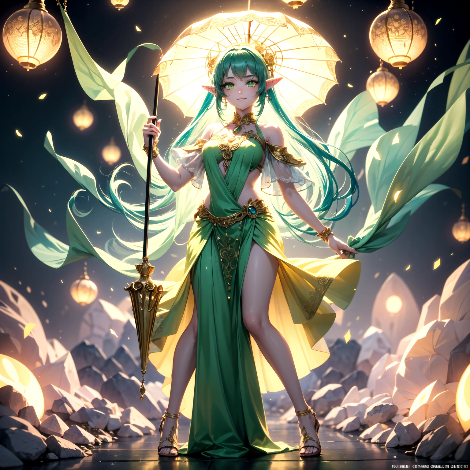 Beautiful tree goddess, body made from tree and flower, metallic dust flew in space, 8k, hd, unreal engine, magic glitter, glowing background, close shot, extra details,, dreamy,