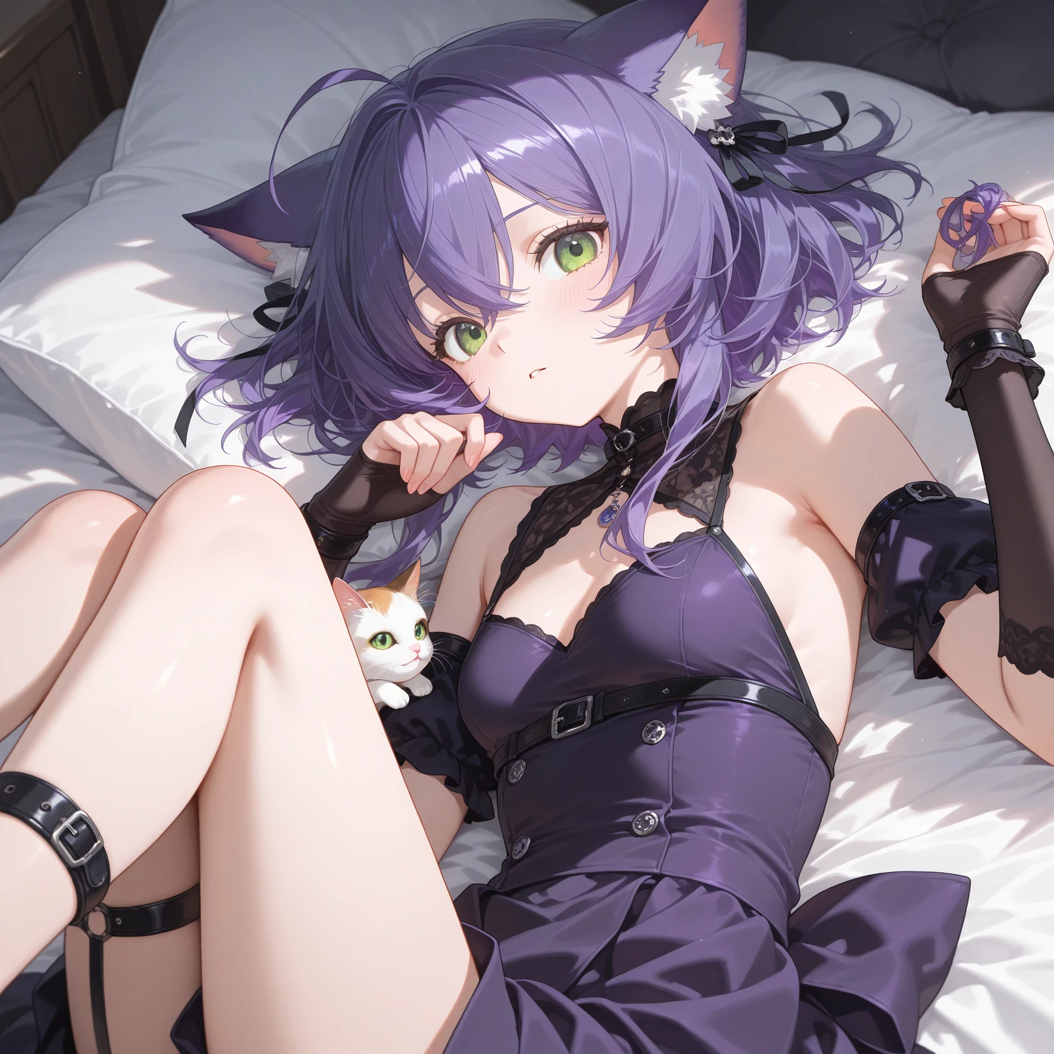 work of art, best qualityer, 1 girl, casual background, scenario, vex1, ashen skin, hooded cloak, (purples eyes), detailedeyes, bothered, kneeling looking up waiting for cum with eyes closed and mouth open.fully dressed. angle seen from above. ??? coming out of the mouth