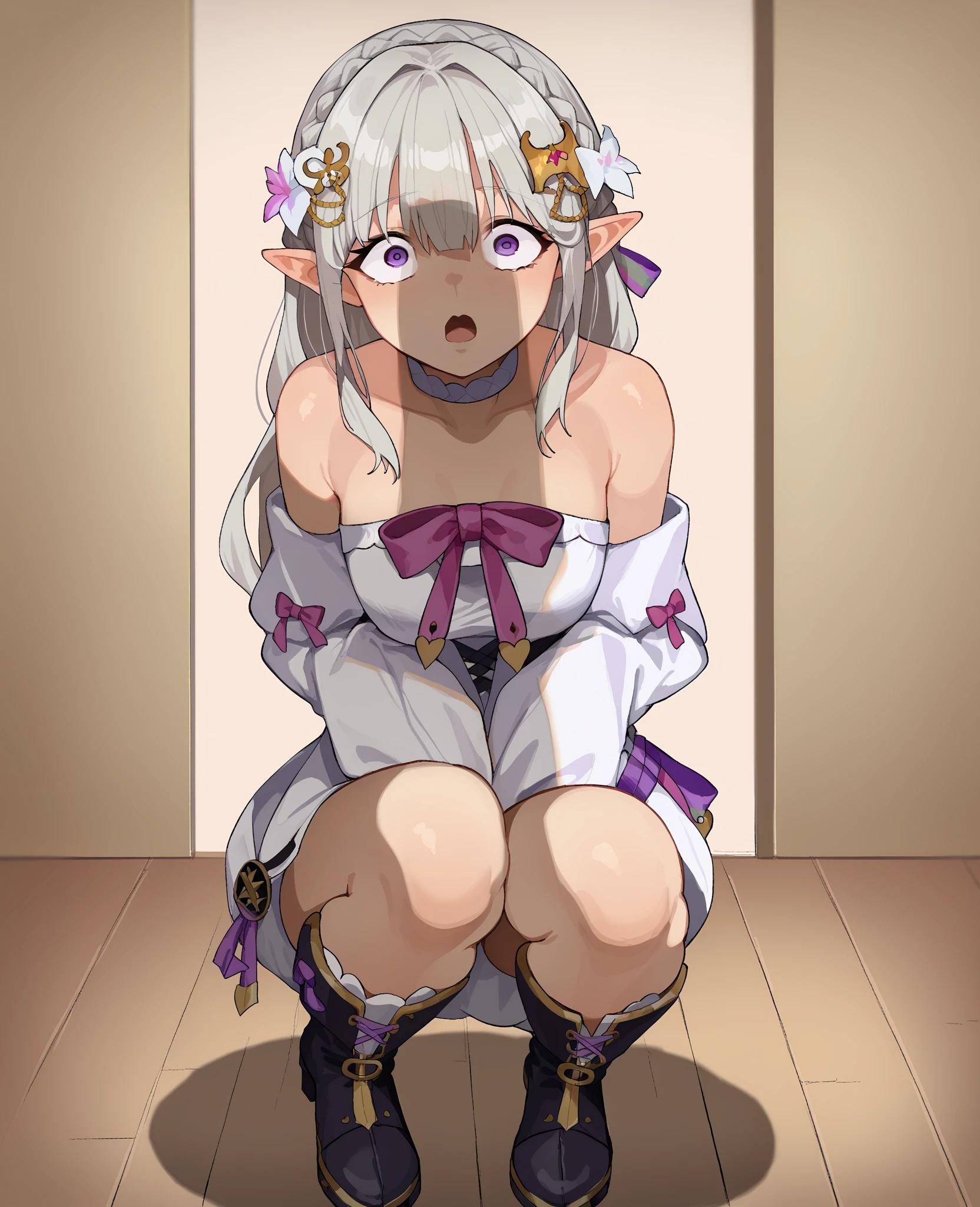Anime. 1 girl. Cutie. . . Baby. Slave. Ssbbw. Clumsy slave. Silver pink hair. Long hair. Rainbow eyes. Beautiful eyes. Perfect eyes. Expressive eyes. Ideal face. Thick body. Thick long legs. Beautiful nose. 12 years old. Small breasts. Flat chest. Slave collar. Shackles. Chains. Slave tunic. Dirty tunic. Torn tunic. Diaper. She wears a diaper. Dirty diaper. Standing. Slave market. Beautiful character design. Shiny skin. Barefoot. Cold. Runny nose. Nasal mucus. Snot. Wants to sneeze. She needs to sneeze. Strong, desperate desire to sneeze. She sneezes. She sneezes, covering her nose with her hands. Handkerchief. Blows his nose. Legs together and feet apart. Strong, desperate urge to go to the toilet. Severe abdominal pain. Hand on crotch. He squeezes his crotch tightly. Rubs the crotch. The girl can't stand straight. Urinary incontinence. Wants to go to the toilet. I need to pee. A strong, desperate urge to pee. She peed herself. She peed herself in the middle of the slave market. Diarrhea. Wants to poop. I need to poop. A strong, desperate urge to poop. Oka poops. She pooped. She craps herself. She shit herself in the middle of the slave market. Middle Ages. Fantasy. City. Street. Slave market. Snot flows from the nose. She is sold on the slave market. Whole body. NSF. Scat. Official art. Extremely detailed CG Unity 8k wallpaper. Ideal lighting. Ultra high resolution 4K. Super detailed 8K. A high resolution.