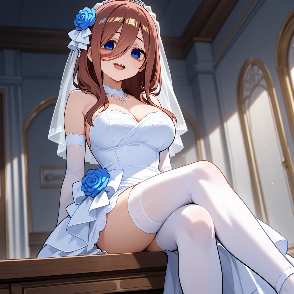 a father （he had been brainwashing by his second son,crossdressing,Sex with his second son every day, wear sexy Wedding lingerie,bride of his second son,have one's first night,,swear live as the wife of his second son for life) ,an empty abandoned church ,Already he divorced his wife by order of his second son.on.