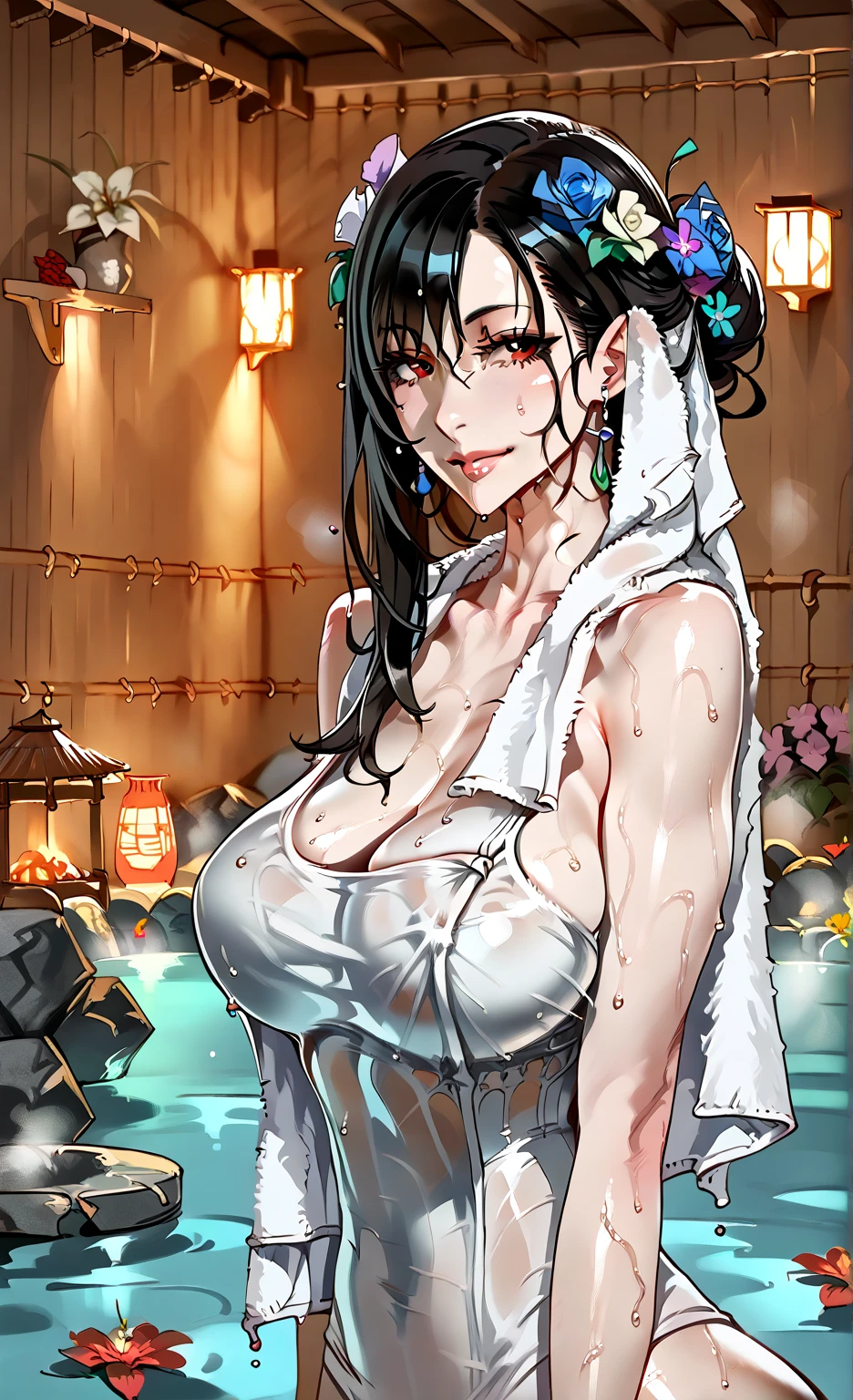 32K,tmasterpiece,Faraway view,((extremely huge breast)),Collar,three-point style,aprons,Reflective glossy leather,slightly fat big breasts,Enlarged buttocks,(best qualtiy), detailedbackground,Black girl, terroral, bionicle, succubi,Long horn,coda,the night,bonfires,stars,Ass focus,tmasterpiece,Faraway view,Two pink bumps,slightly fat big breasts,potbelly,Fat super ass,Ultra-transparent fishing nets,florals,Inside T,Unoccluded,super breasts