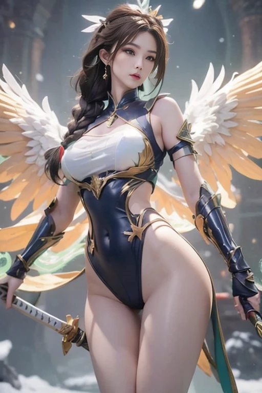 (8k, RAW photo, photorealistic:1.25) ,( lipgloss, eyelashes, glosace, glossy skin, best quality, ultra highres, depth of field, chromatic aberration, caustics, Broad lighting, natural shading,Kpop idol) looking at viewer with a serene and goddess-like happiness