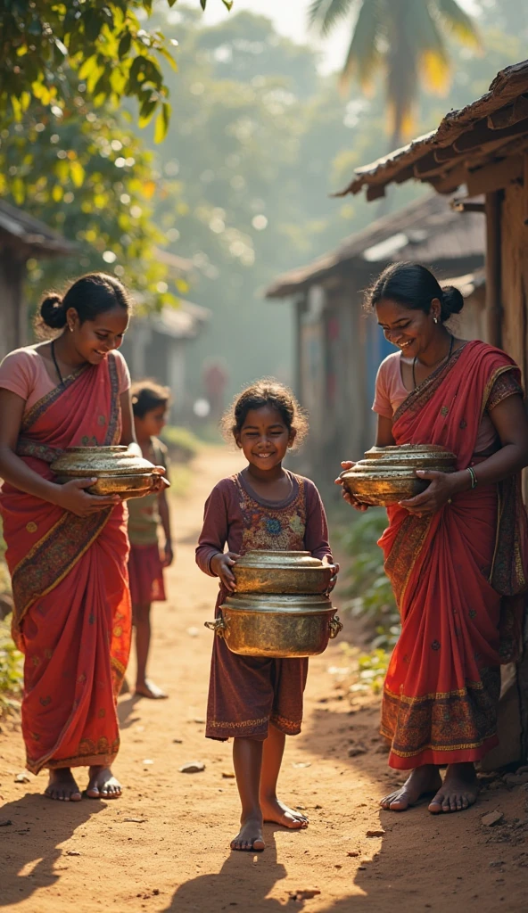 smiling young assam india tribal woman carries her happy baby on her back closely tied with a cloth standing in a grassland, HD, high quality
