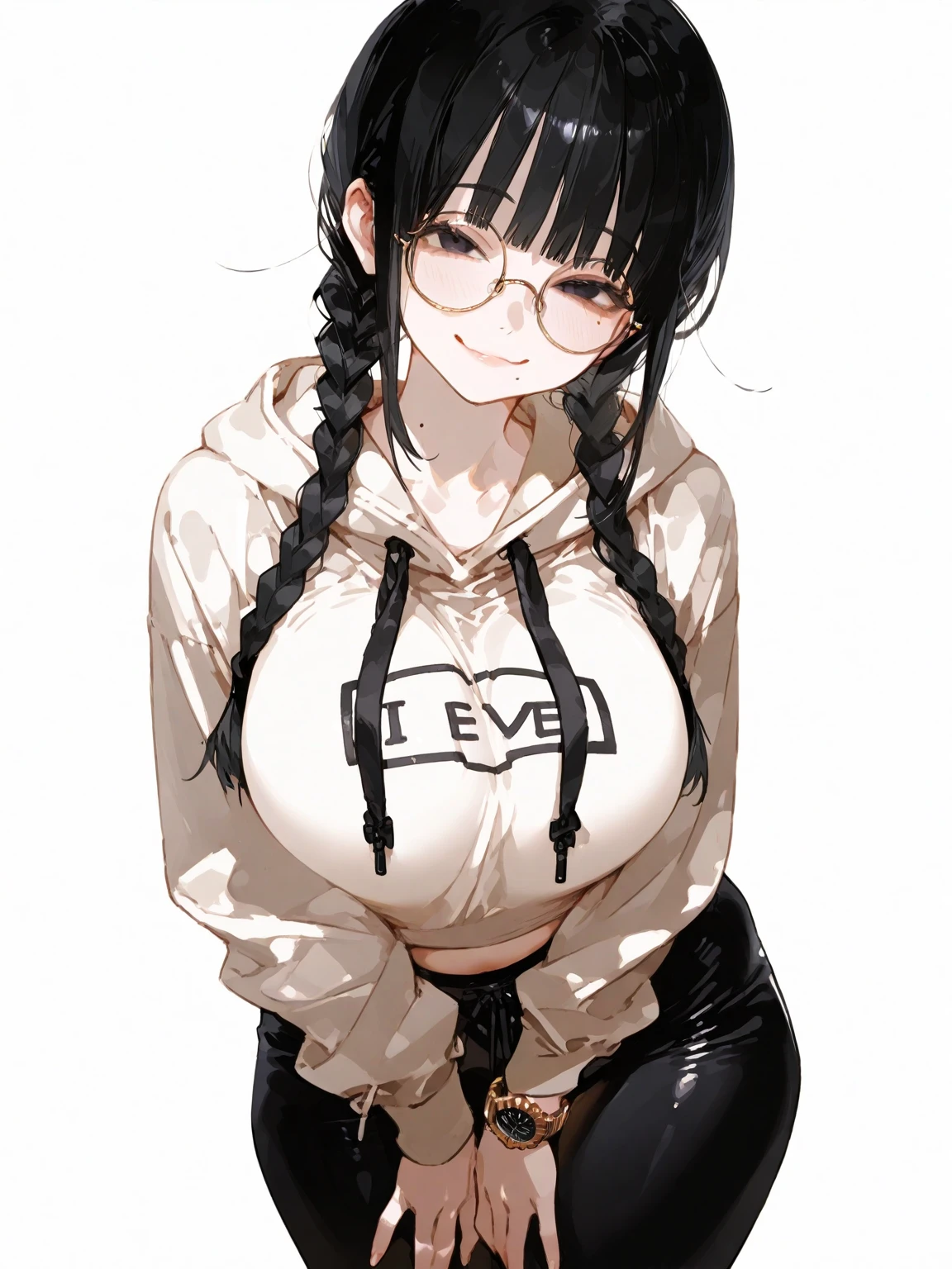 1 MALE WITH PERFECTLY ROUND GLASSES, LIFGT BROWN SKIN TONE, SKINNY BODY, SOUTH ASIAN, BLACK HAIR, LONG HAIR, WOLFCUT HAIR, BANGS, HAIR DOWN, HAIR COVERING FOREHEAD, BLACK SHIRT, GAMER, LONG SLEEVE