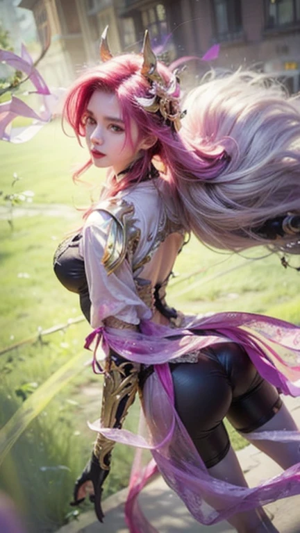 bright colors,((Masterpiece:1.4)、(Highest quality:1.4)、(realistic:1.7))、By Luis Royo（By Luis Royo）ภาพrealisticของbeautiful girl、beautiful girlสุดสวย、((1 girl came in:1.4))、skin&#39;The texture has a natural shine..、Author：By Luis Royo（By Luis Royo）、Age 19、(two arms:1.4、Two legs:1.4)、(perfect anatomy:1.4)、(perfect woman&#39;body:1.4)、Portrait of a young woman、close up、Take the whole body、((table top:1.4), (ที่มีHighest quality:1.4), (realistic:1.7), By Luis Royo, beautiful girl, beautiful girlสุดสวย, ((1 girl came in:1. 4), skin&#39;The texture has a natural shine.., Author: By Luis Royo, Age 19 ปี, (perfect woman&#39;body: 1.4), (perfect woman&#39;body: 1.) 4), Portrait of a young woman, close up, （รูปTake the whole body）, fantasy art, Weak headlights, beautiful expression, Cute face, Beautiful breasts, full breasts: 1. 2, Beautiful buttocks, good eyes, clear and eye-catching, beautiful and charming, beautiful eyes, Thin waist, raw photos, red lips, ((Magenta hair, long hair)) , 1 screen view, ), (Sexy Gestures), holding a golden fancy sword,(milky way in the sky),((T-back panties))、((White garter and garter))、(smile)、((Orchid vagina)）、((Erection)）