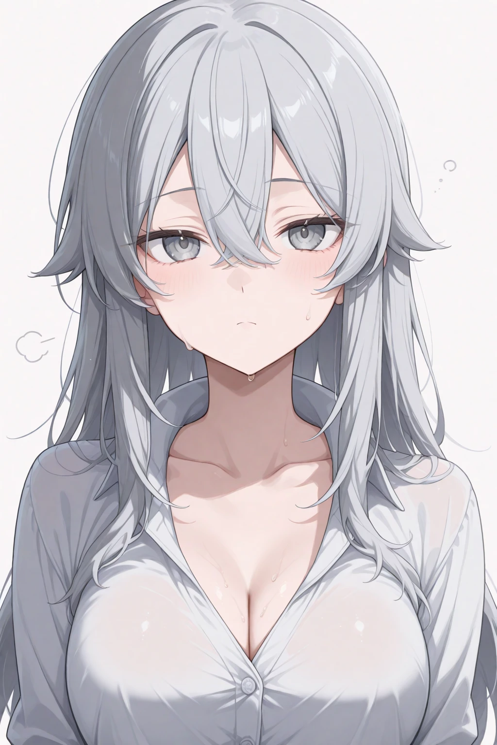 masterpiece, High resolution, perfect face, Japan beauties, 30 years old, beautiful face, white simple background, embarrassed look, look at the camera, (top quality eyes), detailed texture, Look at me, Married woman, cool women, ((high resolution eyes)), hentai, bra
