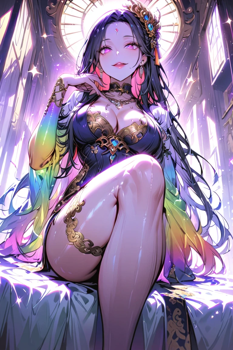 (nsfw:1.5),(best quality,4k,8k,highres,masterpiece:1.2),ultra-detailed,(realistic,photorealistic,photo-realistic:1.37),acrylic painting,(beautiful Malaysian model with naked breasts:1.5),beautiful Malaysian model with extremely colorful hair and detailed facial features,(beautiful Malaysian model wearing a large colorful waist corset:1.5),beautiful Malaysian model standing in a beautiful garden surrounded by a starry sky,(beautiful Malaysian model with a colorful aroused naked pussy:1.5),beautiful Malaysian model with intricate accessories and a matching hat,beautiful Malaysian model posing gracefully with her hands on her hips,beautiful Malaysian model with long flowing twintails,beautiful Malaysian model with bright blue eyes and rosy lips,beautiful Malaysian model with a joyful expression,beautiful Malaysian model in a dynamic pose with cherry blossoms falling around her,beautiful Malaysian model surrounded by colorful flowers and butterflies,beautiful Malaysian model adorned with cute bows and lace details,beautiful Malaysian model with an enchanting smile,beautiful Malaysian model with soft, pastel-colored shading,beautiful Malaysian model with a magical glow illuminating her,beautiful Malaysian model in a picturesque setting with a winding path leading to a magnificent castle,beautiful Malaysian model with a fairytale-like background,beautiful Malaysian model with a soft, dreamy atmosphere,beautiful Malaysian model with a subtle bokeh effect,beautiful Malaysian model standing under a moonlit sky,beautiful Malaysian model with a warm, golden sunset in the background,beautiful Malaysian model surrounded by twinkling stars and colorful nebulae,creating an ethereal and captivating artistic masterpiece.