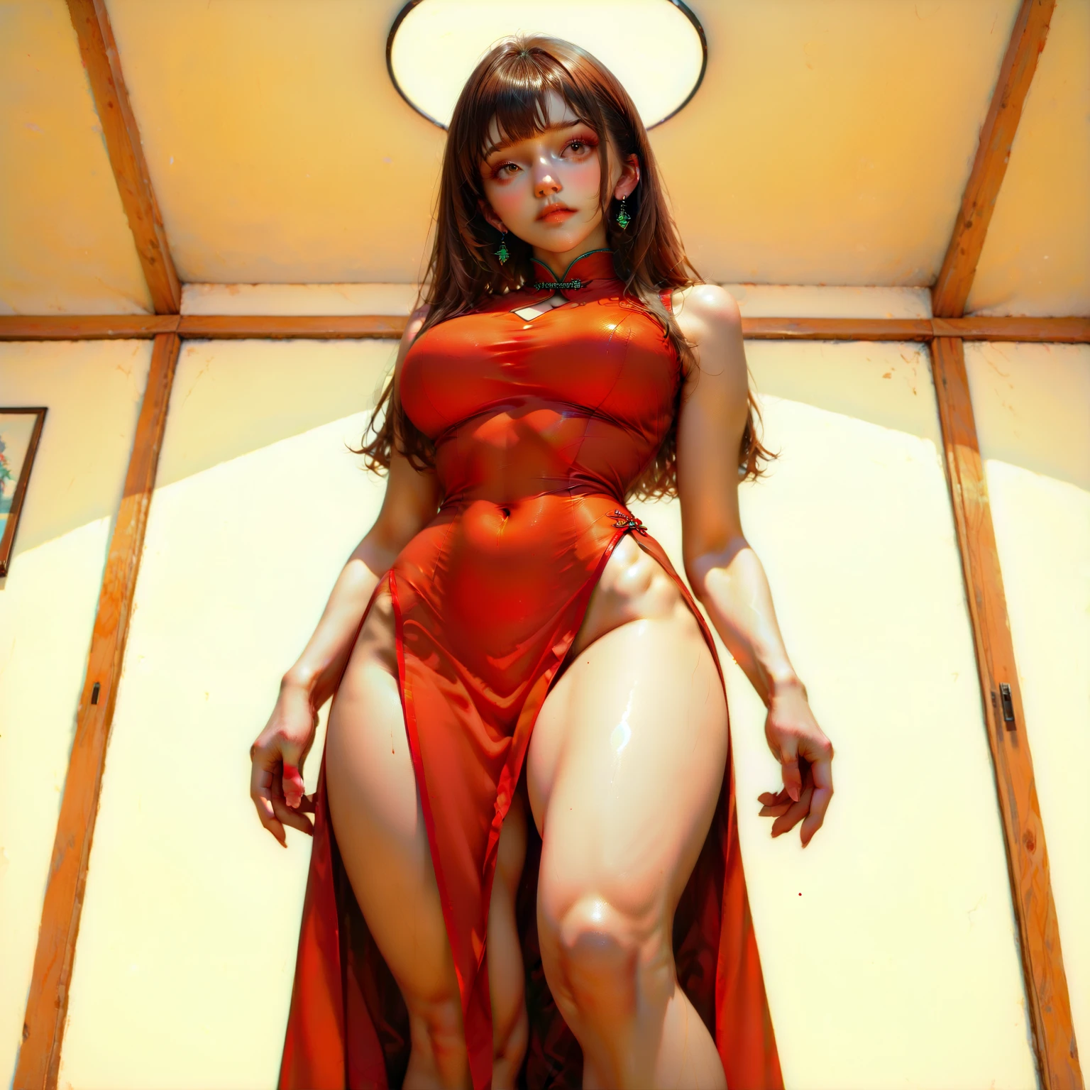 Beautiful sexy woman holding a bitcoin coin, 4k image quality unreal engine 4 Beautiful sexy woman holding a bitcoin coin, 4k image quality unreal engine 4