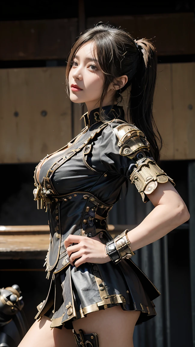(8K, RAW photo, top quality, masterpiece: 1.2), (realistic, photorealistic: 1.37), (Japan 25 years old), (aegyo sal:1), cute, beautiful, beautiful, cool face, medium meat, (samurai, armor, armor, sword, Japan helmet, armor helmet, Japan man, oda nobunaga, sengoku, warlord, takeda shingen, edo period, castle, castle, Japanese and Western eclectic, European Castle) professional lighting, photon mapping, radiosity, high definition, unified photography, near future. Physically Based Rendering, Cosplay, Lucy (Cyberpunk), Mechanical Parts Kutight Suit, Cyberpunk City Black Pants, Night, Neon Lights, Sexy, Smoke, Watch Viewer, 8K High Resolution, 8K, CG Wallpaper, Realistic Background, Full Body, Colossal, Protruding From Bra, Micro Bikini, Random Hairstyle, (medium_breasts:1.5) Kodak Portra 400 Camera F1.6 Lens Ultra-realistic textures Dramatic lighting Unreal Engine Trending at Art Station Cinestill 800 Tungsten, Style Neeko (wearing black steel armor), DARK_Glam, wearing DRK_Glam, Dark Knight, Cosplay, High Leg, Braless. without underwear, headgear, armor, weapons, swords,