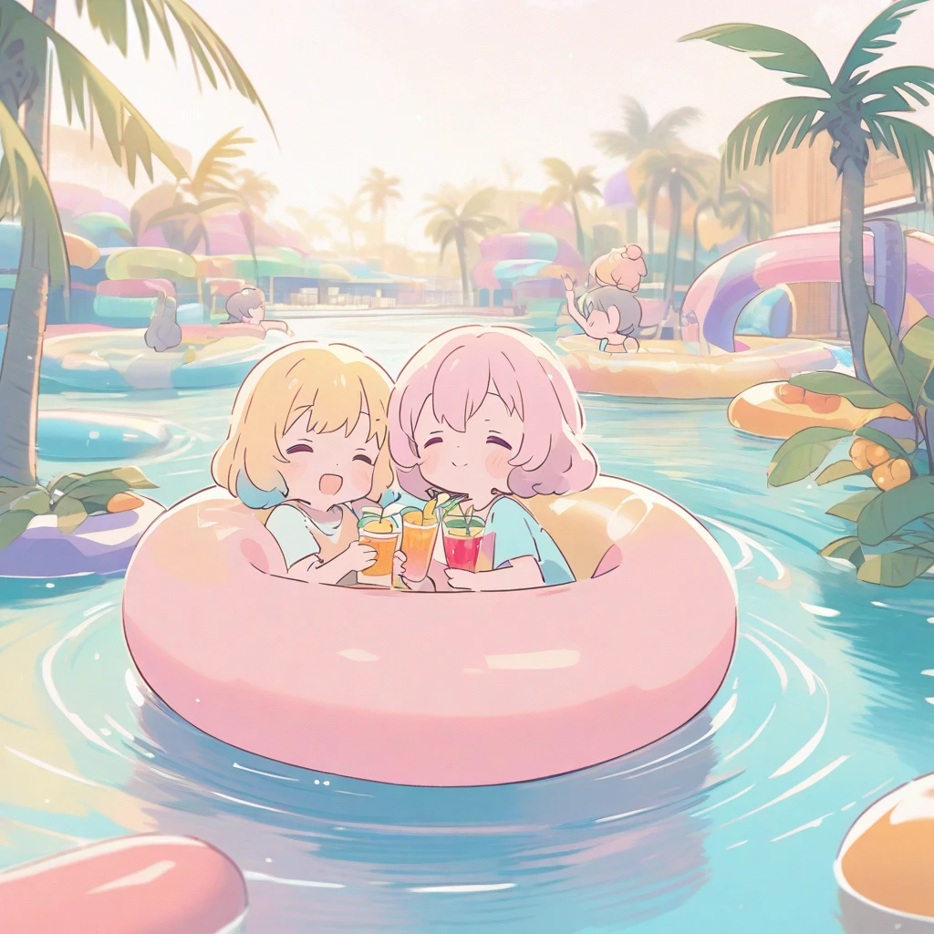 Babies sitting on the beach sand, eating ice cream and laughing