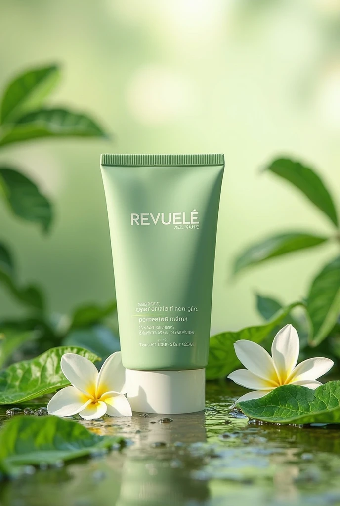 Photo of body lotion label on the beach