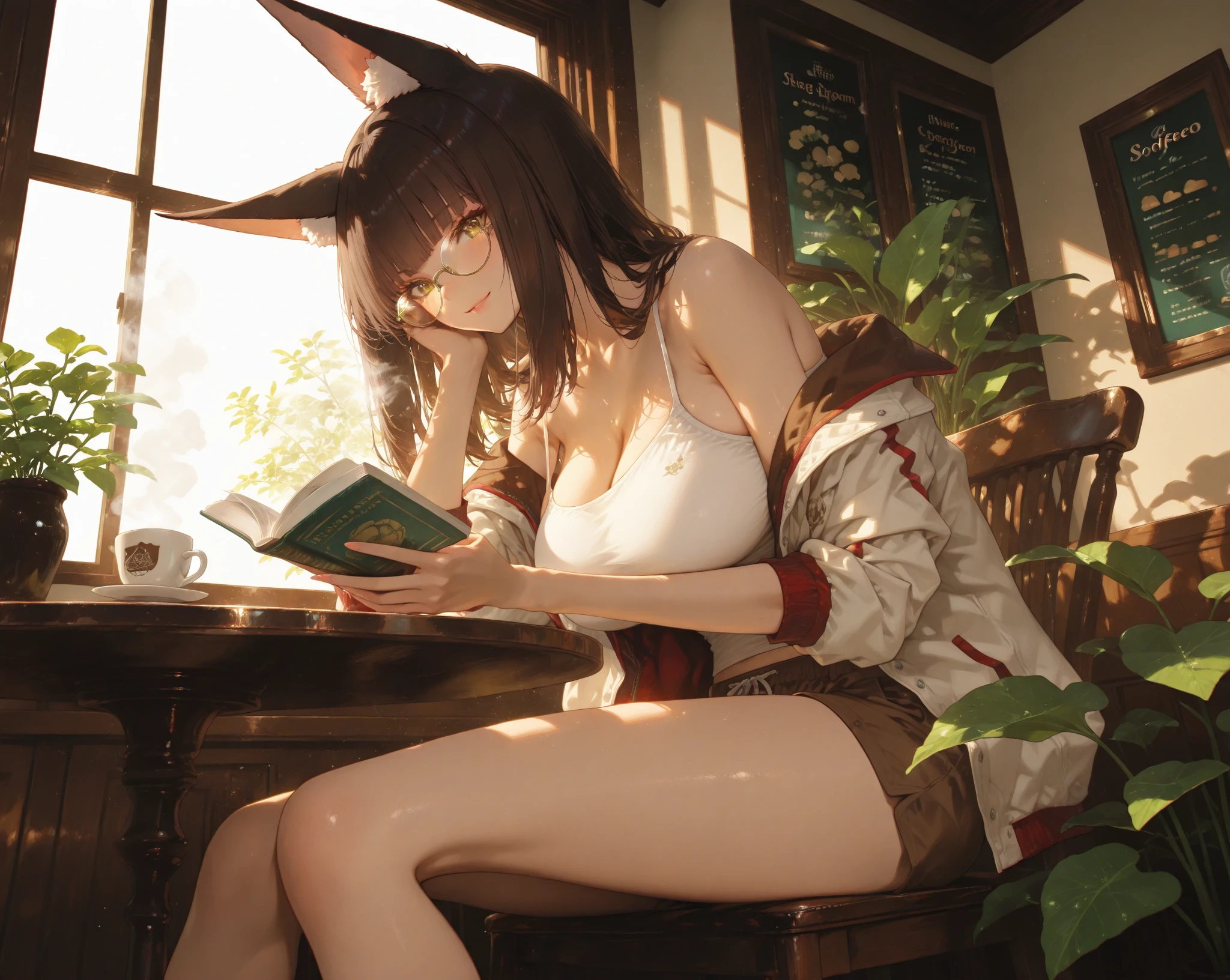 cute anime girl, big boobs, nsfw, nude