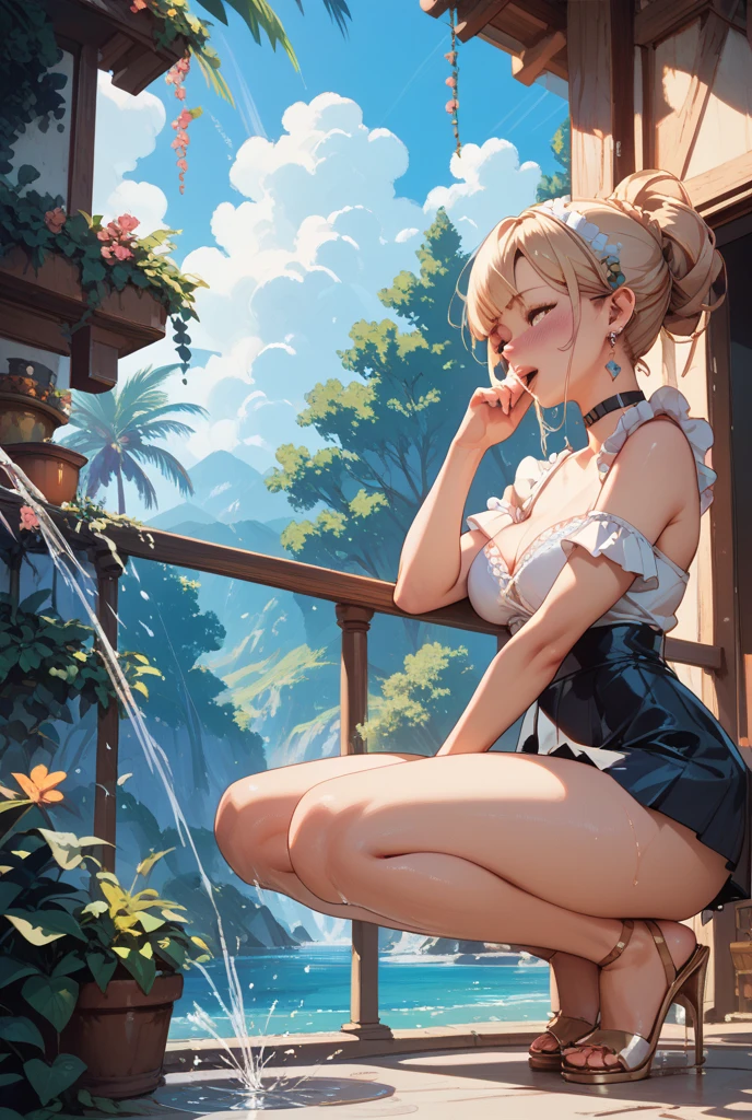 6 females,Stand in a row,Beauty contests,sexyposture,Married Woman,A MILF,熟妇,mature,extremely large bosom,plumw(Background with:Mare,Cherry blossom forest,lotus flower)Lie underwater, She has short blonde hair,cabelos preto e longos,bobo head,seen from the front,mostly cloudy sky,(((tmasterpiece),(Very detailed CG unity 8K wallpaper),best qualtiy,cinmatic lighting,detailed back ground,beatiful detailed eyes,Bright pupils,Blue eyes,Snow-whiteskin,Redlip(Very fine and beautiful),(Beautiful and detailed eye description),ultra - detailed,tmasterpiece,))facing at camera,A high resolution,ultra - detailed),revealing breasts,Bare genitalia, Bulge,legs are open,Raised sexy,Camel toes,Desire for dissatisfaction,frontage,The upper part of the body(Wearing :a sailor suit,Sailor's cap)