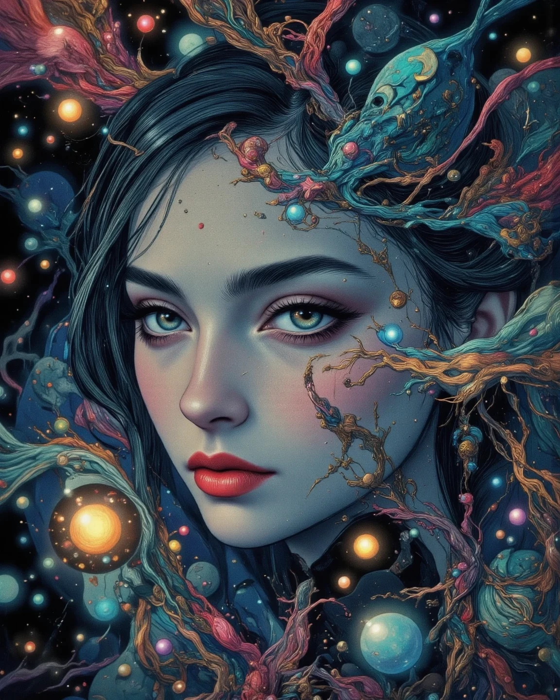 High Quality Female Face Enhancement、Delicate skin、Delicate eyes、adorable expression、soft light、Noise Effect 3、realistic、high definition、4K digital art、deep photorealism、professional