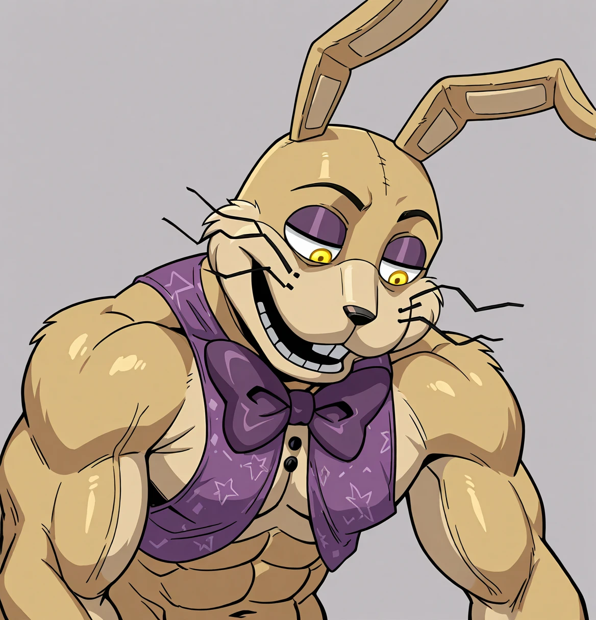 I want him to sweat and adjust the picture to make him look better.