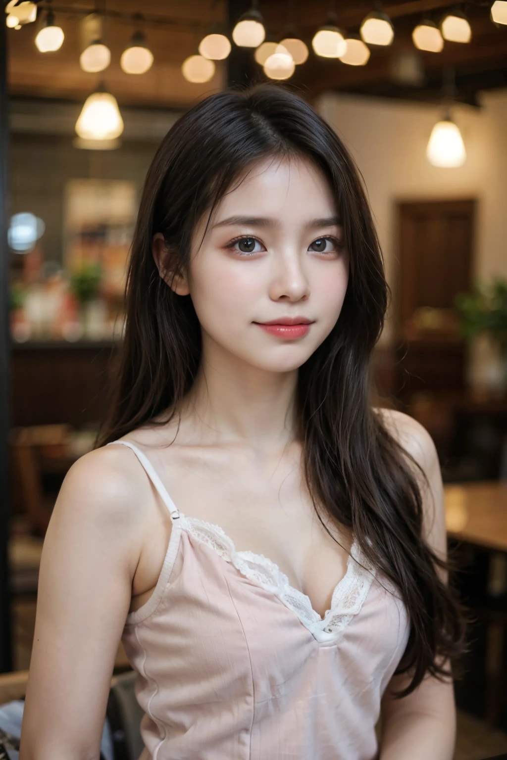 8k, 超High resolution, 最high quality, masterpiece, Rule of thirds photography,Surreal, photograph, 1 girl, (16 years old:1.3), pretty girl, Cute Face, Beautiful eyes in every detail, 細かくdetailedに,masterpiece,, One Girl:1.2, Japan Female Announcer,非常にdetailed, A complete solution, 非常にdetailedな美しい女の子, 非常にdetailed face, (Very beautiful eyes:1.8), The nose shape is correct., expressive lips, (Movie Scenes,Fantasy art,最high quality,high quality,High resolution,high qualityの質感,Attention to detail,Beautiful details,detailed,非常にdetailedなCG,detailedテクスチャー,Realistic facial expressions), Tokyo Metro、subway、in the train、水平Sheet、Sheet、Please sit down、View from above、非常にdetailedな肌,curve,(Covered nipples:0.8),Beautiful breasts,Small breasts,Pale skin,Pointed Chest,????? nipples,(Very thin hair),(Very soft hair),(Straight Short Hair),Very light coppery amber hair,very thin body,Smart Abs,(Grey long skirt:1.5), Open chest, Center of chest, Shiny , ((See through、Black lace blouse :1.3)) 、((whole bodyショット)), (Camera angle from the ground:1.8)、(Black high heels:1.2),Looking at the audience、beauty,Long neck、Laugh a little、Please close your mouth and laugh、(((Ideal body type))),A-cup small breasts :2,whole body、Perfect Anatomy、鮮明なdetailed、detailed、Surreal、Light and shadow,Strong light