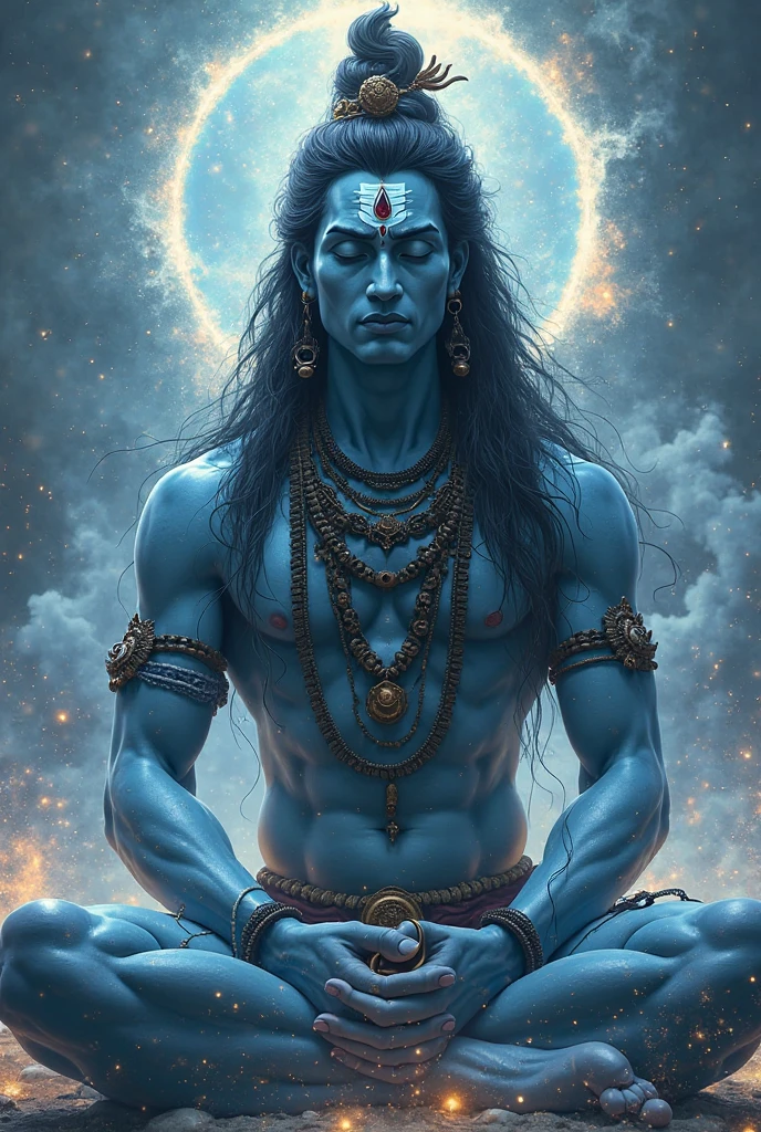 Lord Shiva is sitting