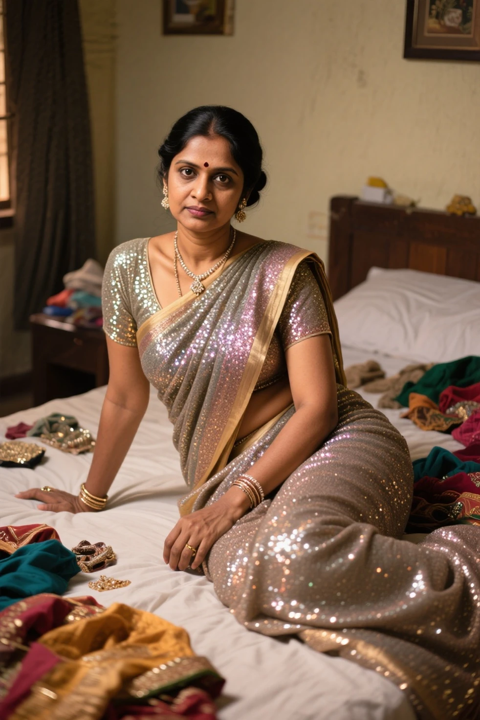 South Indian women, (cum Splash on her breasts and nipples, cum Splash on her puzzy, Splash of cum on her vagina, cum Splash on her blouse, cum Splash on her eys),