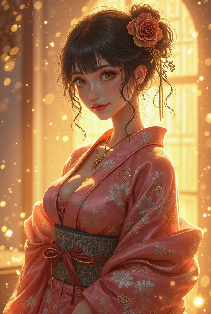 masterpiece, best quality, highres, hyper realistic, ultra detailed clothes,detailed skin, (sweat:1.2), 1girl, detailed face, (detailed pupils, cornea, beauty irish), realistic nose, red lips, sensual lips, model lips gimmick, honoka, miko, hakama skirt, sitting, japanes shrine's gate, sad, off shoulder, (cleavage:1.8), breast gap, sagging breast, sexy thigh, knee