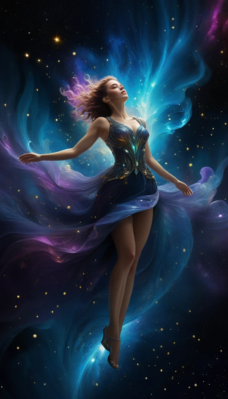woman wearing a dress mad-spiral-galaxy, (night club:1.4) <lora:Spiral_Galaxies_SDXL:0.4>, (masterpiece:1.2), best quality, (hyperdetailed, highest detailed:1.2), high resolution textures