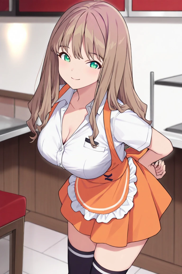8k, best quality, sharp image, intricate details, ultra-detailed, hyper detailed eyes, detailed skin with a flawless texture delicate and refined, ultra highres, depth field, masterpiece,  extremely detailed,
(0.45 :: medium shot :1.8), angled shot from the side , from above ,
(1girl, aaisuzu, sento isuzu, <lora:SDXL_LORA_CHARACTER_SENTO ISUZU_V1:1>, an extremely beautiful 18-year-old girl, flaxen hair, brown eyes,  long hair, ponytail, hair bangs, antenna hair, ahoge, hair intakes, hair bow, hair ribbon, perfect shiny skin, flawless skin, (very fair skin:1.5), fair complexion, creamy skin, porcelain skin, cleavage, <lora:breasts_slider_v2:3>,  stacked, timid),solo,
covered nipples obviously protruding through clothing, sweat, seduction, nsfw,
<lora:ALTXL_001_4:0.5>,
(the girl's outfit is pink jacket, open jacket, orange skirt, skirt :1.2),
(0.05 :: gravure pose :1.3),
sunset ,
((best quality)), ((masterpiece)), ((realistic)), Journey into the 512x768 large mart, where shoppers explore and interact with an array of products. The energetic atmosphere and vibrant colors make the scene come alive. The lighting is soft and atmospheric. on eye level, scenic, masterpiece  :1.3,
<lora:LCMTurboMix_Euler_A_fix:1>