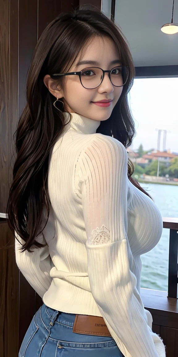 ((A mature woman sits in front of a café)),((turtleneck shirts:1.3)). 40k, Photography, Masterpiece, Best quality, dark grey background, ((Mature women, Wife, Mom, A MILF)), ((A plump chest)), Perfect face, perfect boobs, ((Breast-huge)), ((1 girl with brown eyes and gorgeous light black hair)). a Pretty Japanese woman,full soft breasts and white skin, ((very soft breasts)). Ultra-detailed face, Detailed eyes, Embarrassed, Smile, Summer, Daytime, (((Slave collar))), Half body, dated