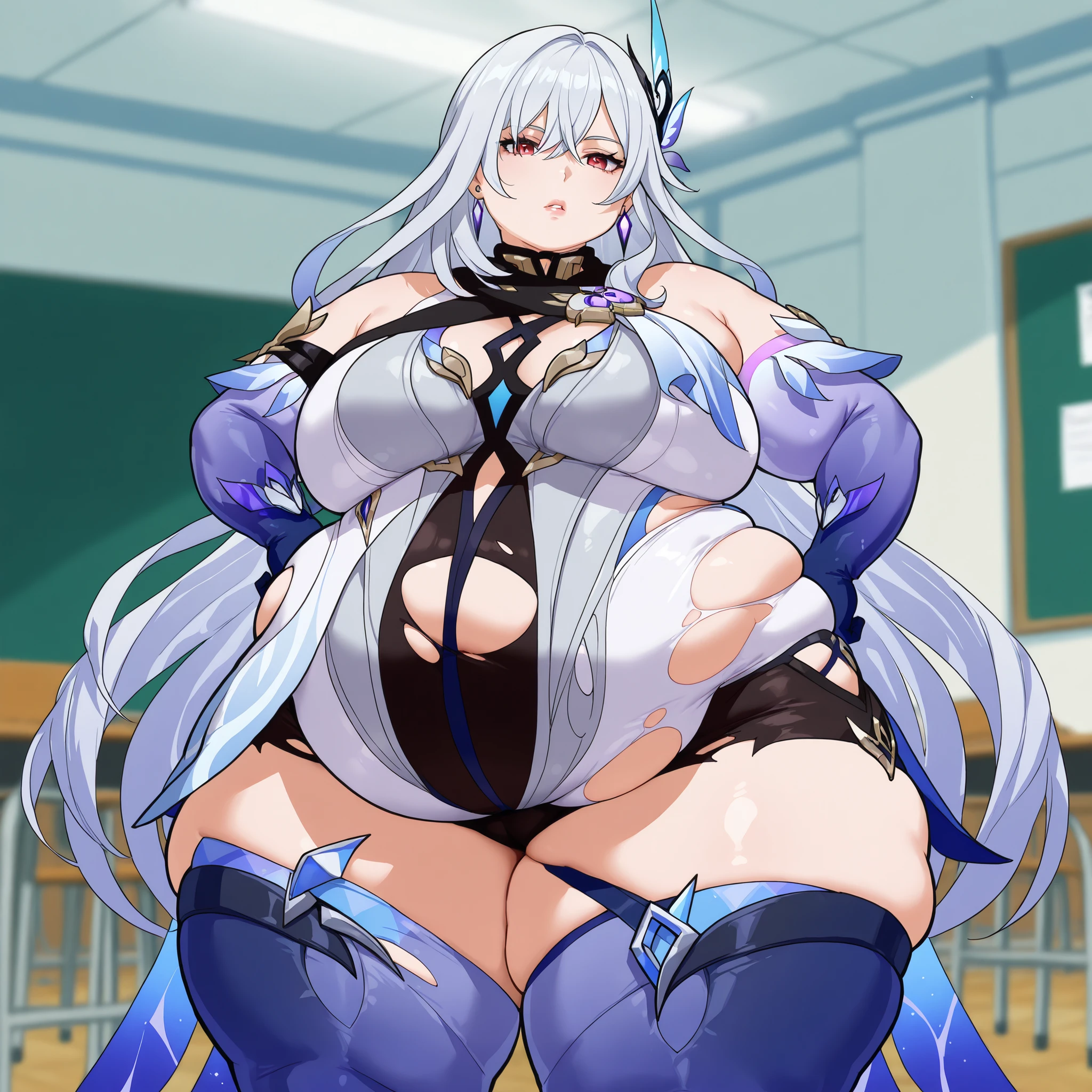 ((masutepiece)), ((Best Quality)), (GameCG), ((A sexy)), (Ero), comic book, Live performance venue, adult lady, 1girl in, Solo, robot suit, SF, Beautiful pink hair, A beautiful Blue eyes、（（ beautidful eyes)), Long hair, large full breasts, wearing underpants, （leotard）, gloves, Hair ornaments, horseshoe-shaped hairband, blush, Ahegao, steam effect,（High legsuit） ,Dig into the crotch、Inter-strands、teats、Green feather decorations on the left and right sides of the head、Transformation Heroine、thigh high boots、Full body standing picture、Translucent visor that covers the eyes、