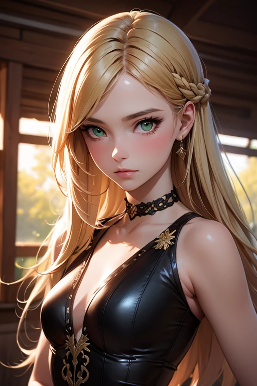 anime style、one person１８Beautiful woman of age、Moisturizing and beautiful eyes、ciri、picture、androgynous hunnuman、oval jaw、delicate features、beautiful expression、beautiful blonde hair、long bangs、long ponytail、Blue eyes with a beautiful glow、LDS Art,Fashion model 25 years old、[[[[Close-up]]]]、[[[[chest]]]]、[[[[head]]]]、[[[[shoulder]]]]、perfect eyes、Perfect iris、perfect lips、perfect teeth、perfect skin、soft front light、glow、HDR、(calm color 1.2),a close up of a woman wearing a Light Green hat and earrings, sleek dark fur, Light Green Fur, Russian style, very beautiful fur, fine fur, Dasha Taran, dark fur, Fur details, top hat, Anastasia Ovchinnikova, Light Green hat, synthetic fur, Elena Belova, wearing a top hat, Julia Gorokhova,Beautiful maturation, ((slim, )), photographrealistic, photograph, masterpiece, realistic, realism, photographrealism, high contrast, photographrealistic digital art trending on 
Artstation 8k HD high definition be familiar with realistic, be familiar with, skin texture, hyper be familiar with, realistic skin texture, armature, highest quality, 超High resolution, (photographrealistic:1.4),, High resolution, be familiar with, raw photograph, Shapuri, by lee jeffries nikon d850 film stock photographgraph 4 kodak portra 400 camera f1.6 lens rich colors hyper realistic lifelike texture dramatic lighting unrealengine trending on artstation cinestill 800,(masterpiece, highest quality, photorealistic, High resolution, photograph, :1.3), Close-upショット, sharp focus, (1 girl, european girl, Featured models), realistic skin, (slimな体型), Platinum-colored side sweep shorthair, highly detailed hair, delicate face, glossy lips,