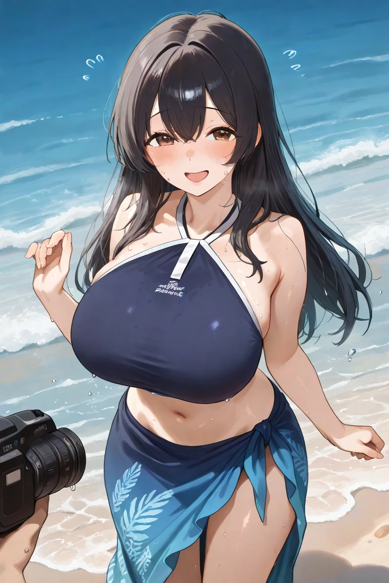 several pictures of anime  woman in a bikini posing in the water, is wearing a swimsuit, beautiful south korean woman, korean girl, in bikini, 2 2 years old, she is about 2 5 years old, gorgeous young korean woman, korean woman, 2 4 year old female model, bikini model, lalisa manobal, she is about 2 0 years old, anime style
