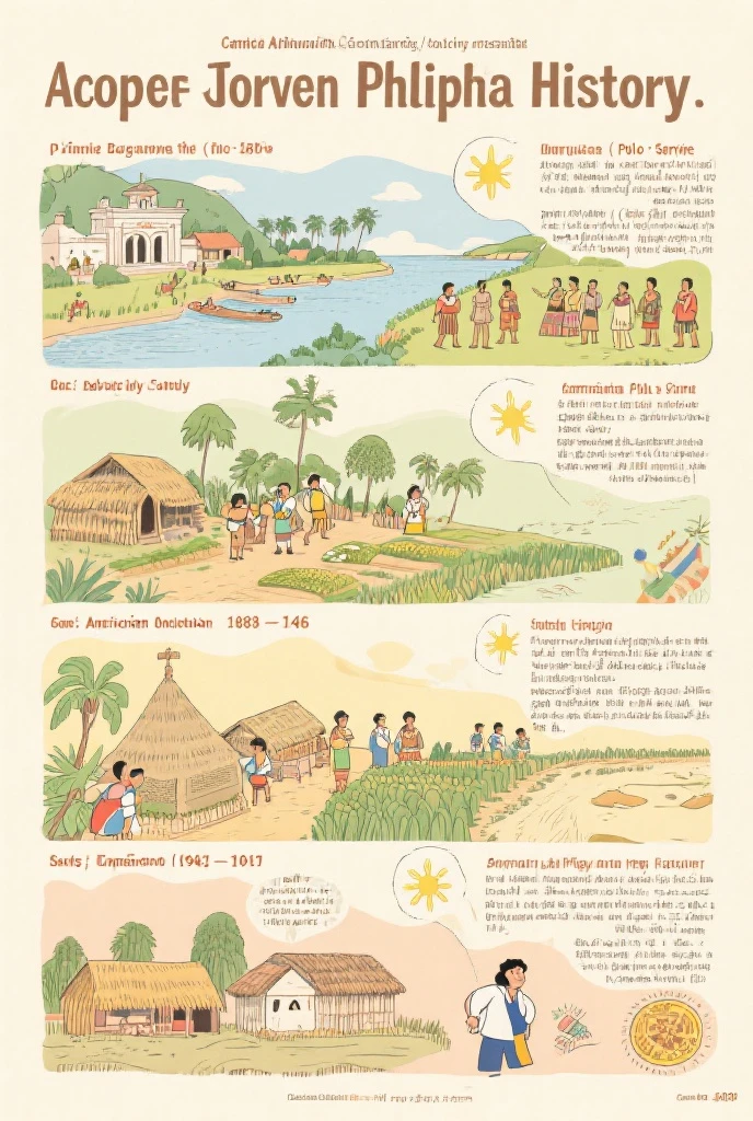 Filipino history bulletin board for school