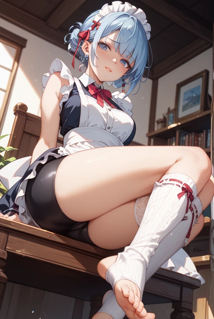 highest quality、High resolution、detailed background、beautiful and detailed face、beautiful and smooth skin、skin texture、professional lighting、Beautiful teenage girl、(huge breasts:1.2)、sexy sailor suit or uniform、Pleated mini skirt with tartan plaid pattern、cute hairstyle、white knee high socks、((tied to a chair in a small room、全身をbeing restrained、手足をbeing restrained、being restrained、to be tied up))、tied up and legs spread、looks like you'feel like cry、Show your side while being restrained、emphasize the chest、underboobを強調する、No bra、胸がbeing restrained、太ももがbeing restrained、Arms are tied、
underboob、panty shot、cute panties、camel toe