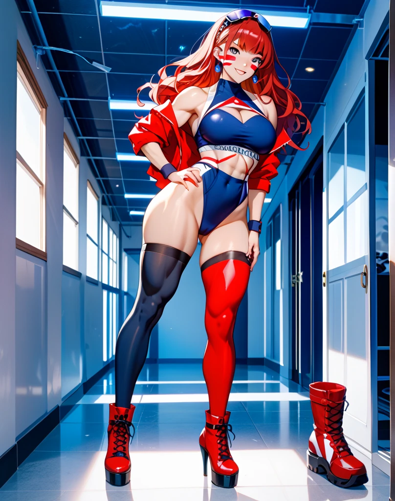 Rias Gremory wearing Power Girl Costume, Disfraz de Power Girl, superhombre, Superchica, rias gremory, Traje blanco, Capa roja, botas rojas, hermoso cuerpo