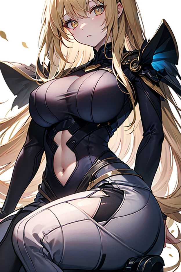 Woman with big breasts