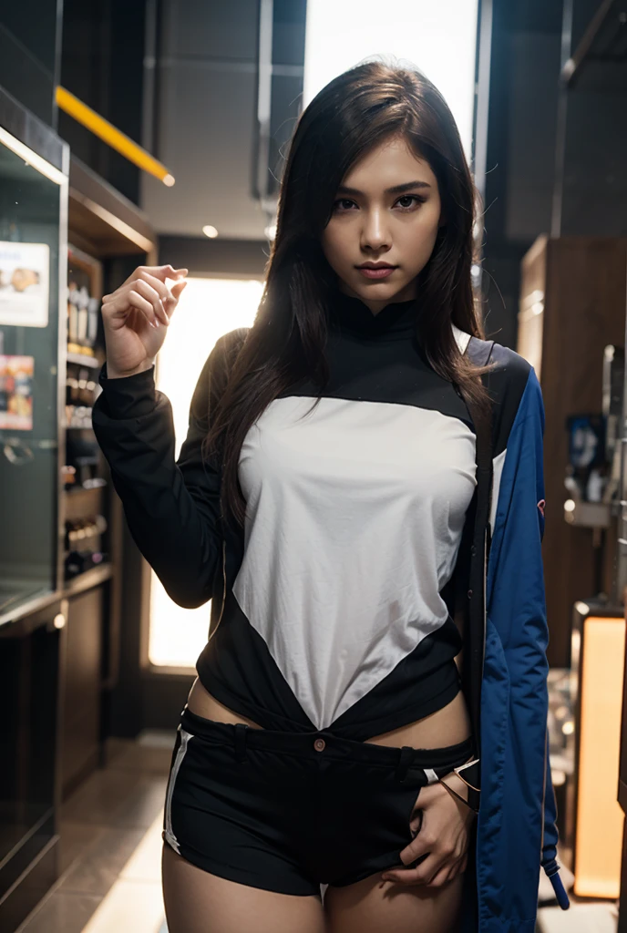 Malay girl with futuristic cloth