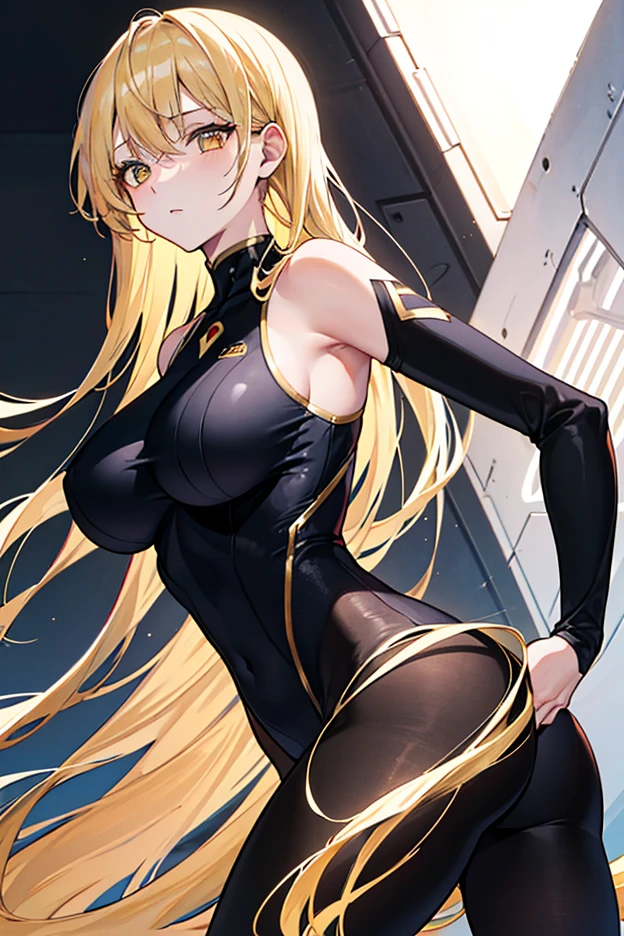 (anime,masterpiece, top quality, best quality,beautiful and aesthetic:1.2,professional illustrasion:1.1,ultra detail:1.3, official art, professional illustrasion, Ultra-detailed depiction, Ultra-precise depiction, extremely detailed 8k illustration, highres, ultra detailed painting, soft shadows), (girl), cool beauty, (golden long hair), (ponytail), big breasts, perfect body, spider man suit