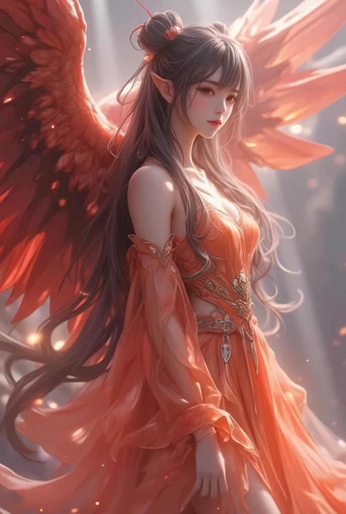 (extremely detailed CG unity 8k wallpaper,masterpiece, best quality, ultra-detailed, beautiful detailed eyes:1.2),best illumination, (best shadow, an extremely delicate and beautiful, bloom),
1gril,solo,red eyes,Heavy armor,long hair,holding sword,Angel wings,black wings,red jewelry,(big wings:1.4),Film filter,Satan, Hellfire,full body,demon,flame,