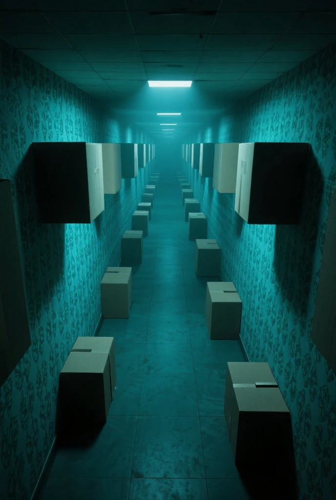 Nostalgic but unsettling photos、Images in a dream、uneasy、deep in the night、natta、((Indoor swimming area、Middle chair、unmanned))、Almost no light、murky、Particle、Grainy photo、Film Touch、horor、terrifying、wide angles、wide-angle lens、