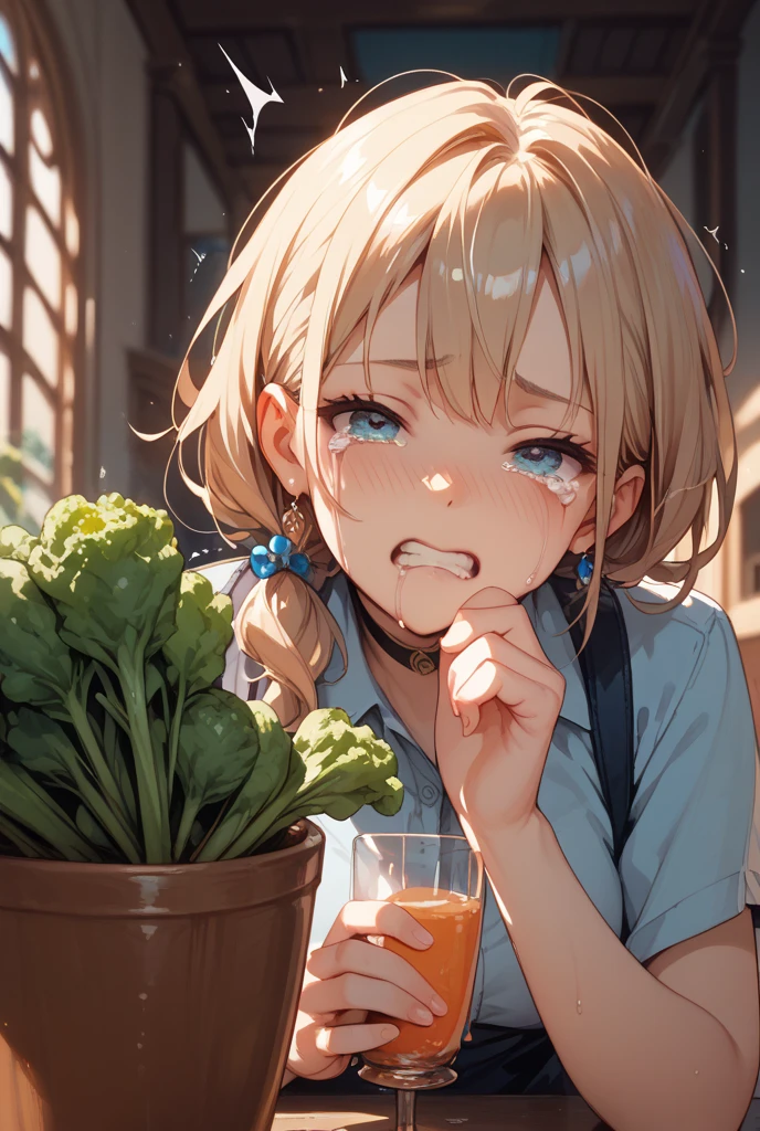 学校のJobで、Spitting food out of the mouth、Job、Girl、Girl、Short、Younger、Baby Face、flat chest、Dynamic Angle、masterpiece、best quality、ultra-detail、Both eyes open、Sweat、Light clothing、School lunch menu、meal、classmate、Crying face、Open your mouth、Vomiting、Vomit、mini skirt、Pussy、Vomit、canteen、Sitting in a chair、Many children are sitting
