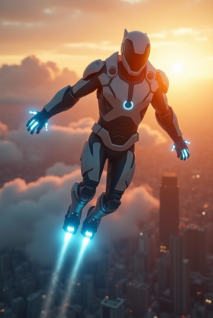 [ Amazing | astounding | delicated ] [Visually inspect the audience]Ultraman&#39;s character statue ， （Best quality， tmasterpiece）， 1人， looking at viewert，lightwave ， City smoke background， upper part of body， Contemporary，Cyan Blue Ultraman Tiga Color Color。[dot paper effect]，Ultra-clear image quality，32K，long-focus。