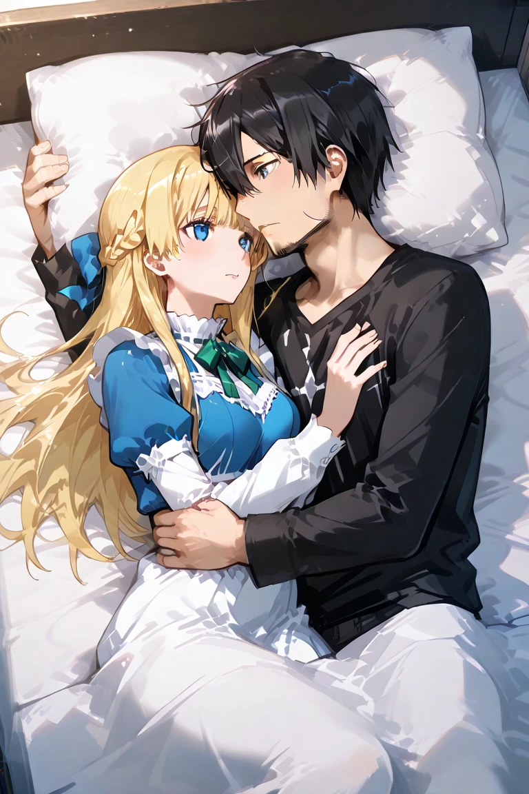 score_9, score_8_up, score_7_up, source_anime, highest quality, masterpiece, 1girl and 1boy, (1boy femnin, otokonoko, femboy, long hair), futa on male, futa is bigger, femdom, forced, uncensored, Blowjob